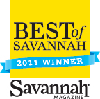 Best Inns Bed and Breakfast Savannah GA | Best of Savannah 2011 Logo Savannah magazine 